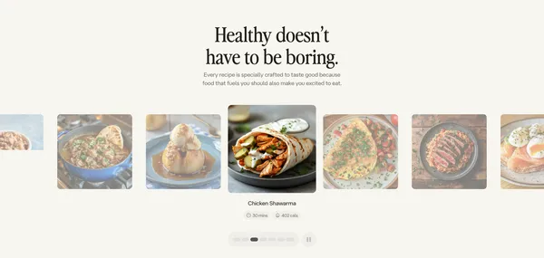 Athleats | Healthy, performance driven recipes for athletes - Landing design inspiration