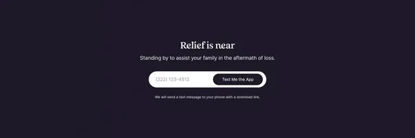 Support for Loss | Empathy - Landing design inspiration