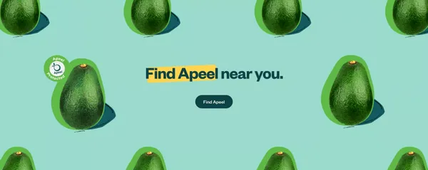 Apeel | Food Gone Good - Landing design inspiration