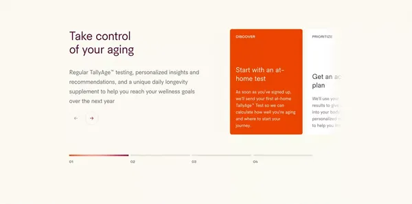 Tally Health - Welcome to a New Age. - Landing design inspiration