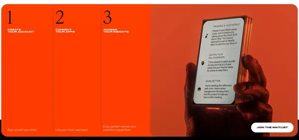 MindPalace - Your Personal Time Machine - Landing design inspiration