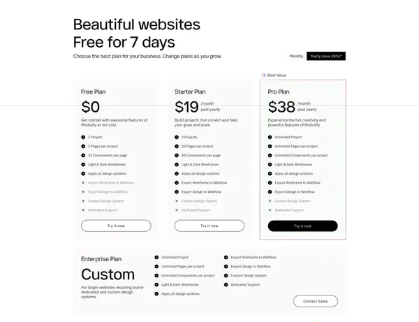 Modulify AI – Design Smarter, Build Faster | Powered by AI - Landing design inspiration