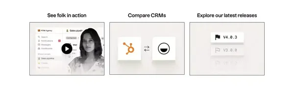 folk — CRM for Agencies - Landing design inspiration