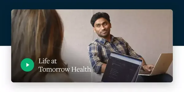 Tomorrow Health - Landing design inspiration