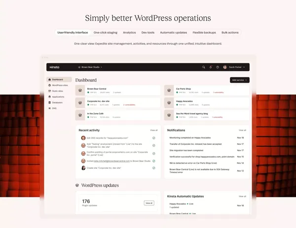 Kinsta® - Hosting for WordPress | Black Friday sale is on! - Landing design inspiration