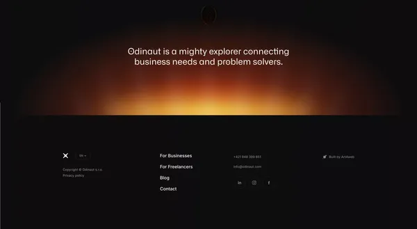 Top IT Freelancers for Businesses – Odinaut - Landing design inspiration