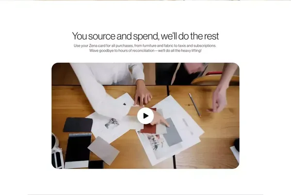 Zena - Landing design inspiration