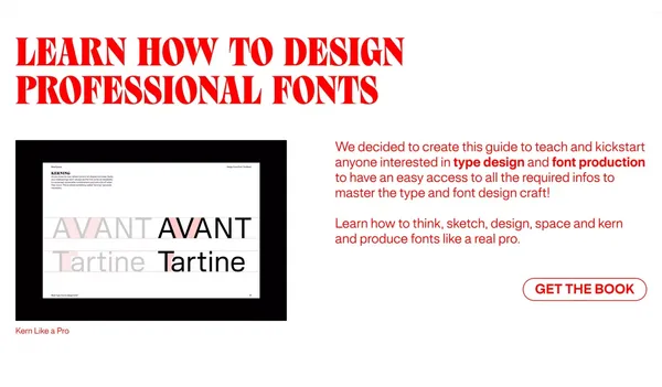 Blaze Type â How To Design Fonts? - Landing design inspiration