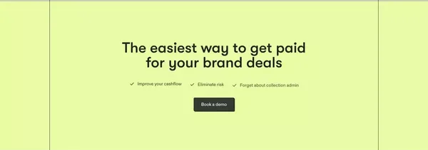 Peblo | Get your talent paid now, not later - Landing design inspiration