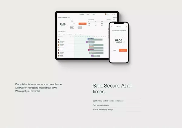 TimeMoto - Zeiterfassung - Landing design inspiration