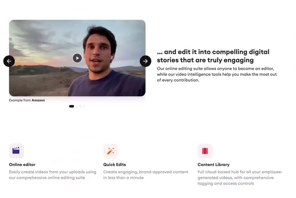 The employee-generated video platform | Seenit - Landing design inspiration