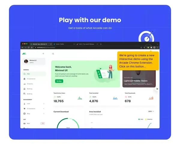 Arcade | Create Interactive Product Demos - Landing design inspiration