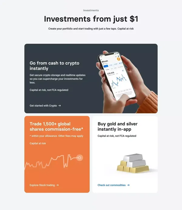 Revolut – One app, all things money - Landing design inspiration