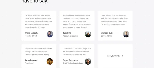 Recurrr - Landing design inspiration