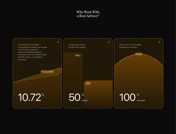 Titan – Modern Wealth Management - Landing design inspiration