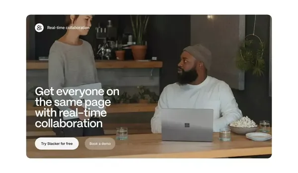 Stacker | Software that's as unique as your business - Landing design inspiration