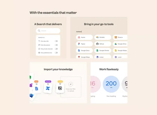 Slite – Your Modern Knowledge Base - Landing design inspiration