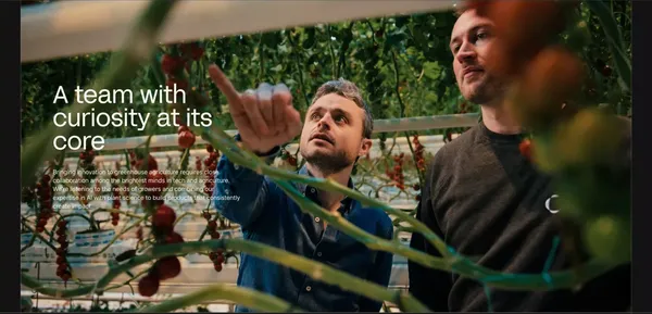 Source.ag Empowering greenhouse growers with AI - Landing design inspiration