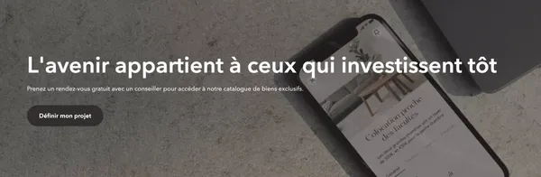 Masteos : le temple de l'investissement locatif clés en main - Landing design inspiration