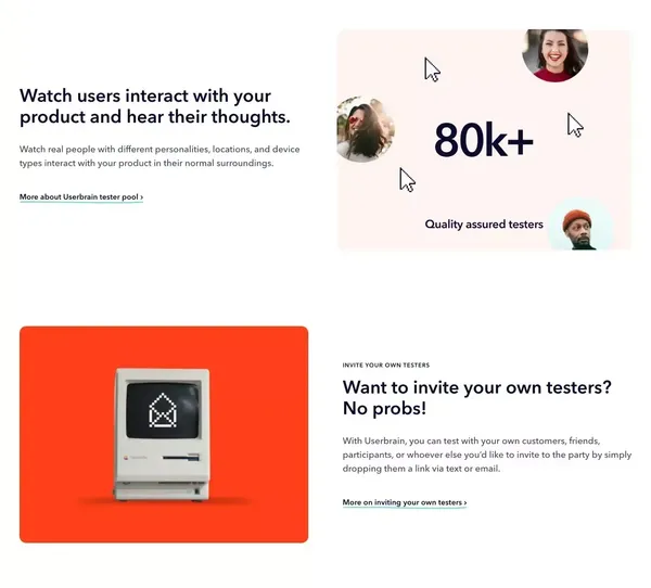 Userbrain - User testing made simple - Landing design inspiration