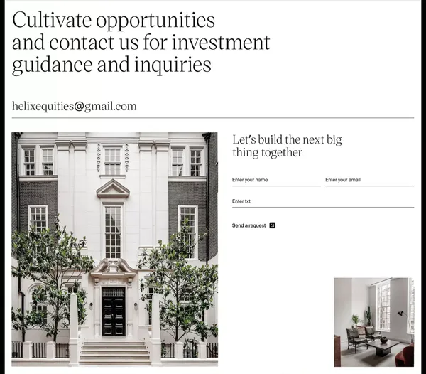 Helix - Long-Term Investment Fund Manager | London - Landing design inspiration