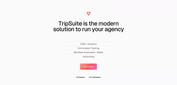 TripSuite - Landing design inspiration