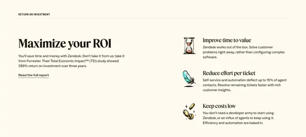 Zendesk - Landing design inspiration