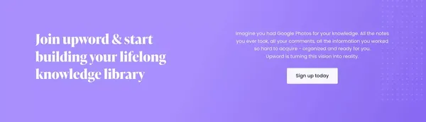 Create better summaries with Upword - Landing design inspiration