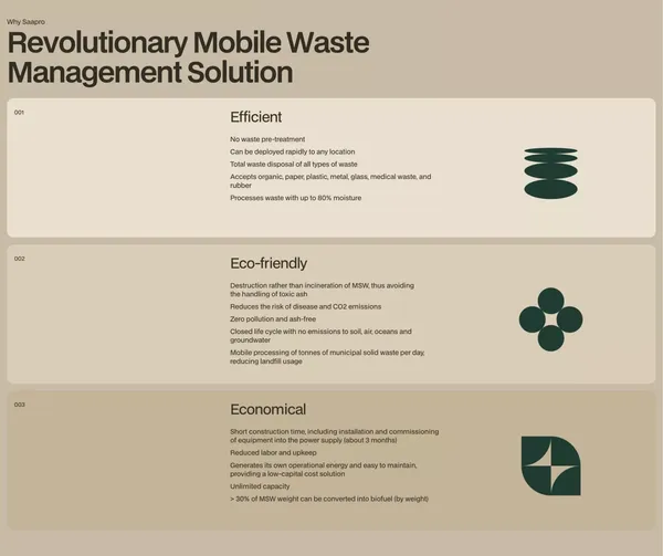 Saapro – Revolutionary Mobile Waste Management Solution - Landing design inspiration