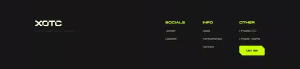 XOTC - OTC Trading For Everyone - Landing design inspiration