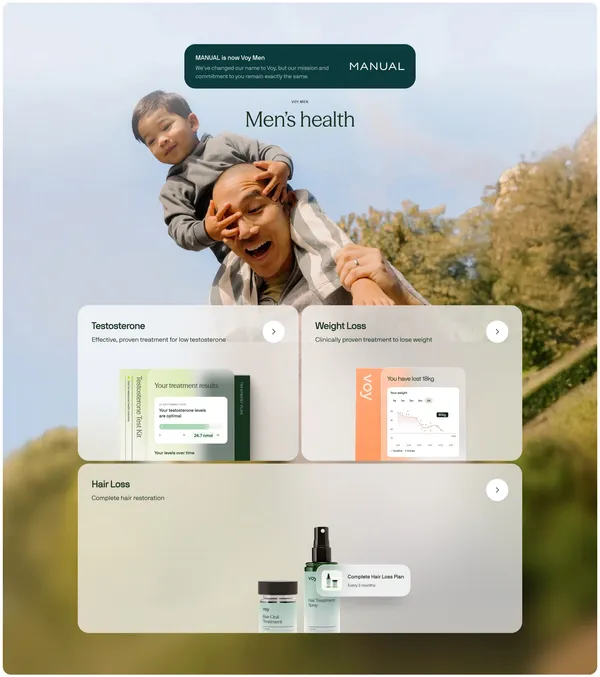 Your Proactive Companion for Healthy Living | Voy - Landing design inspiration