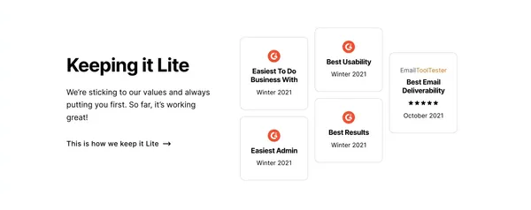 Create Email Marketing Your Audience Will Love - MailerLite - Landing design inspiration