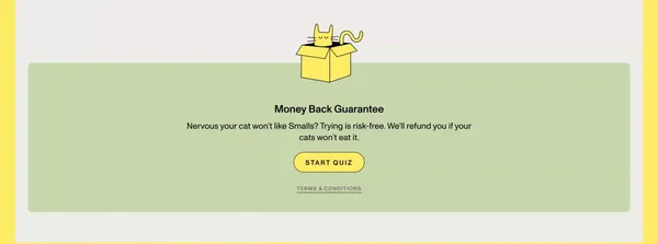 Fresh Human-Grade Cat Food Delivery | Smalls - Landing design inspiration