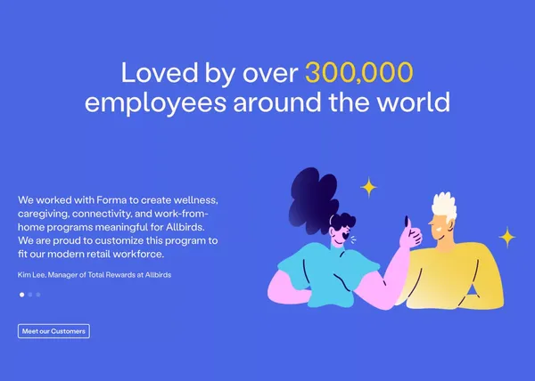 Forma | Employee benefits that flex to fit everyone’s life - Landing design inspiration