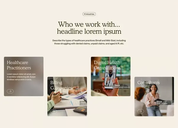Joyful Health | Revenue Recovery For Practices - Landing design inspiration