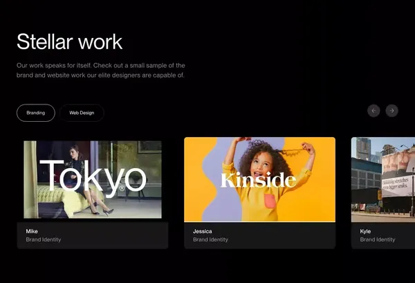 Stellar — Blazing fast design sprints - Landing design inspiration