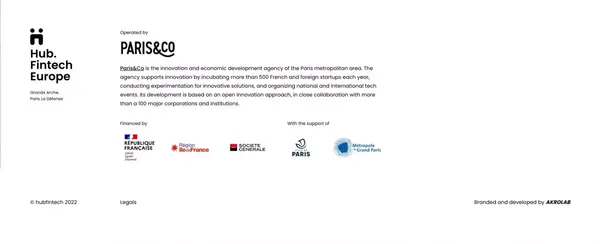 Hub Fintech Europe - Landing design inspiration