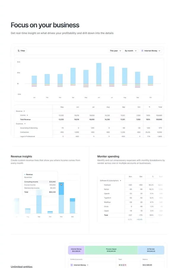 Kick | Self-Driving Bookkeeping - Landing design inspiration