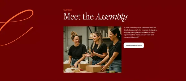 Custom Corporate Gifts & Branded Merch That Stands Out | Rare Assembly - Landing design inspiration