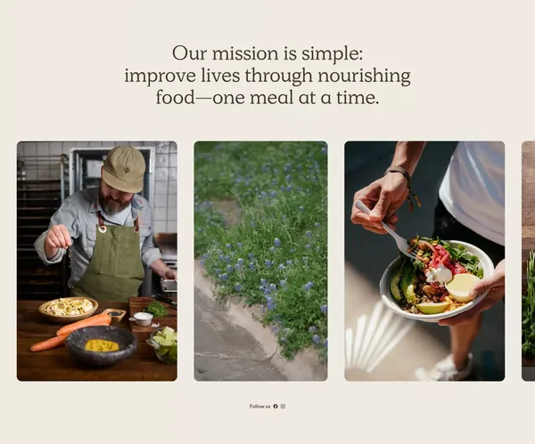 Honest Mary's - Landing design inspiration