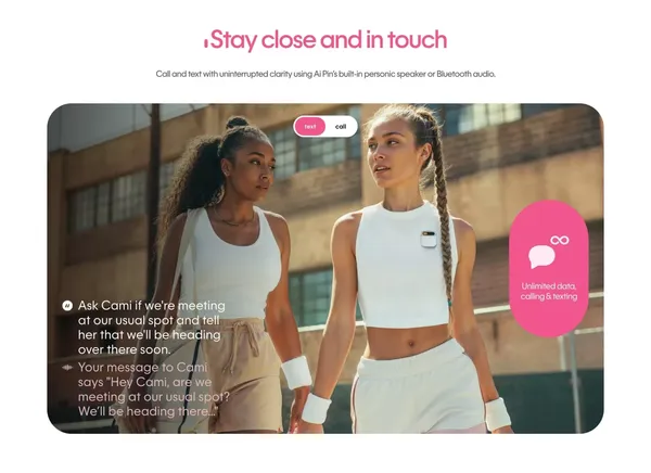 Humane Ai Pin | See the World, Not Your Screen | Humane - Landing design inspiration