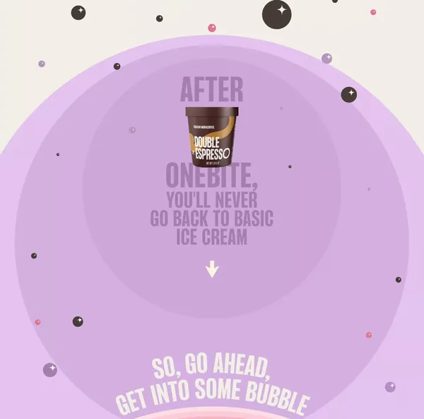 Boba Ice Cream - Homepage - Landing design inspiration