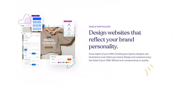 Simple, affordable, and flexible white-label CMS platform - Dorik - Landing design inspiration