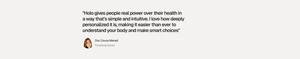 Holo - Your companion for lifelong vitality. - Landing design inspiration