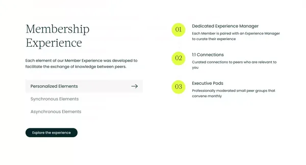 Venwise | Where the C-suite connects for advice - Landing design inspiration