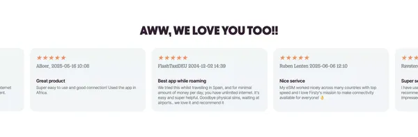 Firsty: Your international mobile data travel app - Landing design inspiration