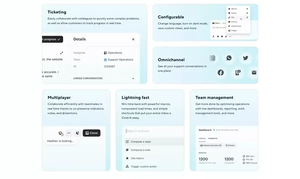 Intercom: The best of automation and human customer service - Landing design inspiration