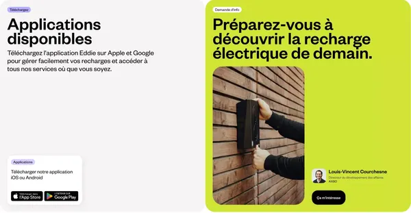 Accueil - Eddie - Landing design inspiration
