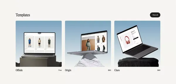 Shopify x Framer Integration | Framer Commerce - Landing design inspiration
