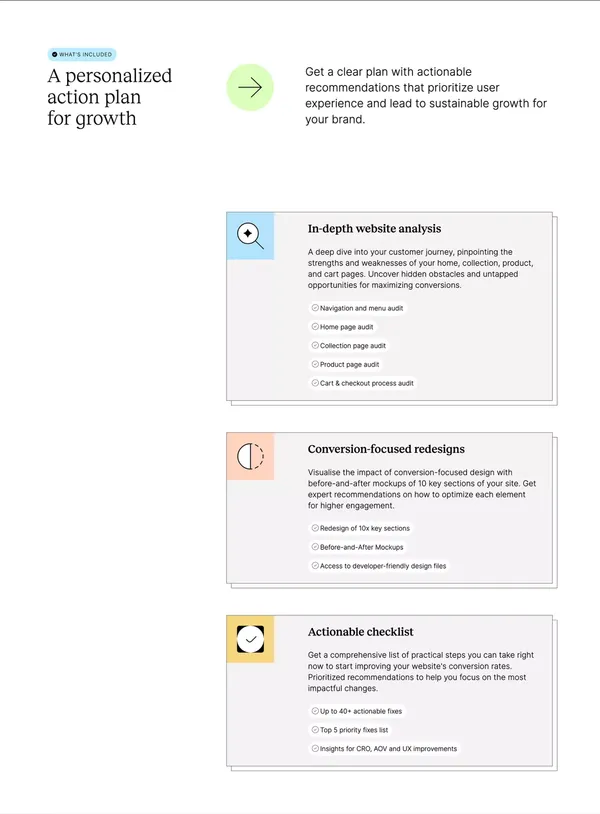 Conversion Rate Optimization Agency (CRO) - Peek Insights - Landing design inspiration